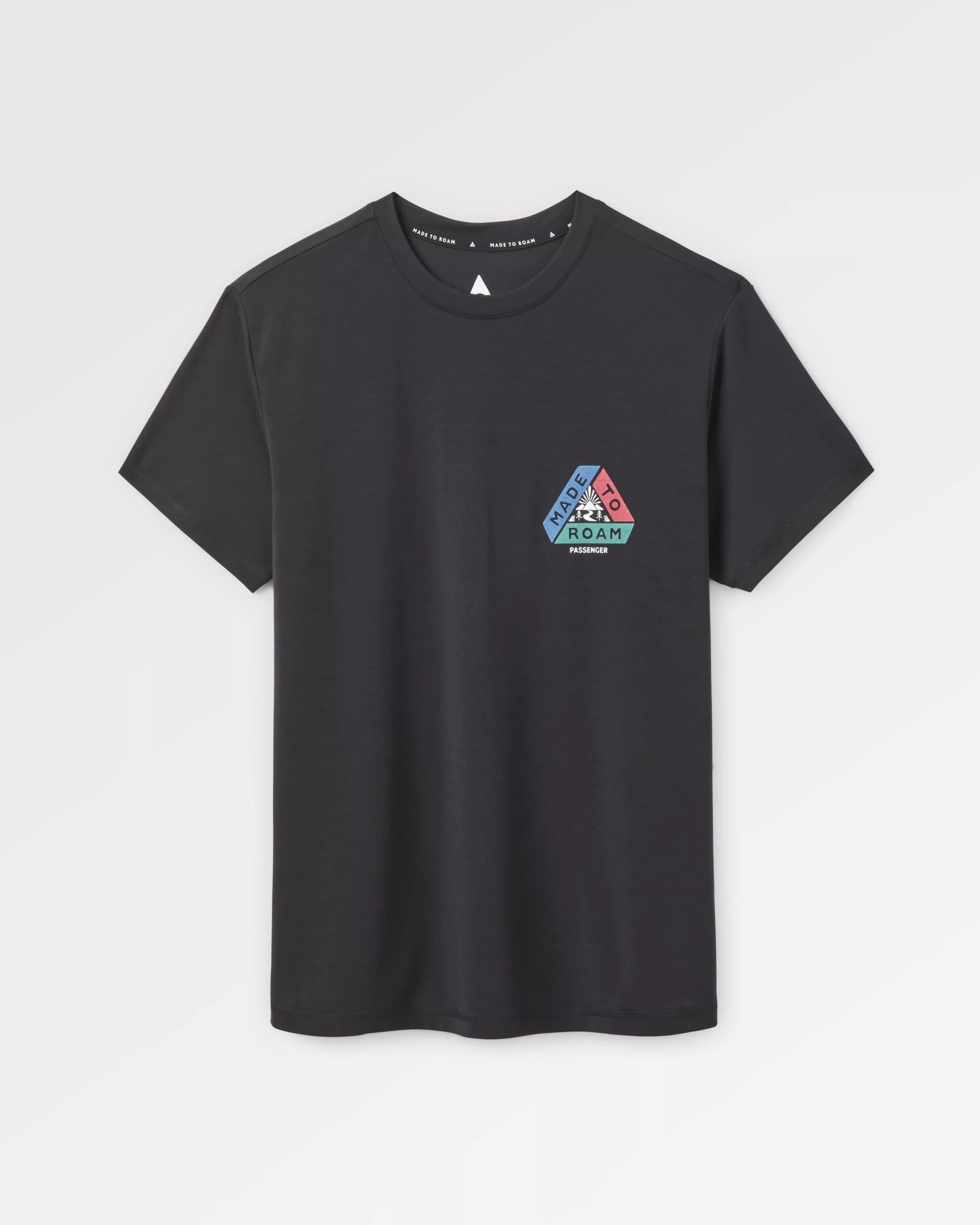 Aurora Recycled Active T-Shirt - Black - Flatlay