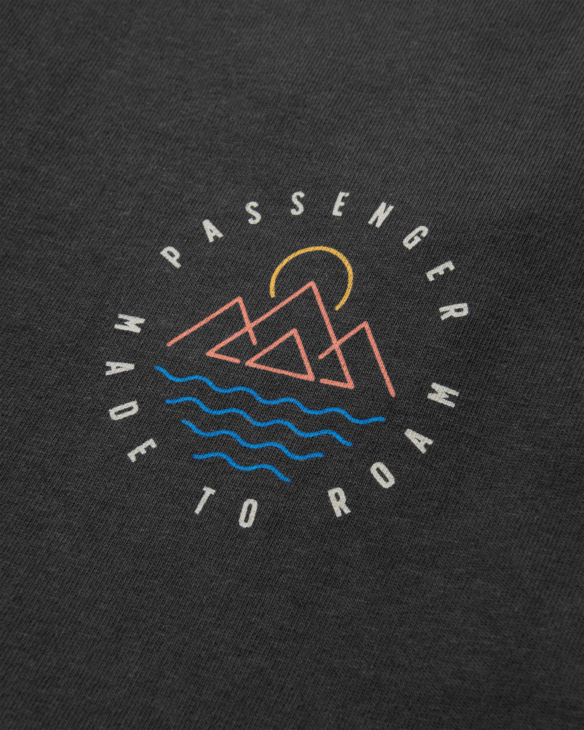 Escapism Recycled LS T-Shirt - Black - Flatlay