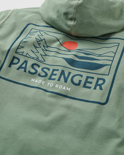 Roamscreen UPF50 Hoodie - Pistachio - Flatlay