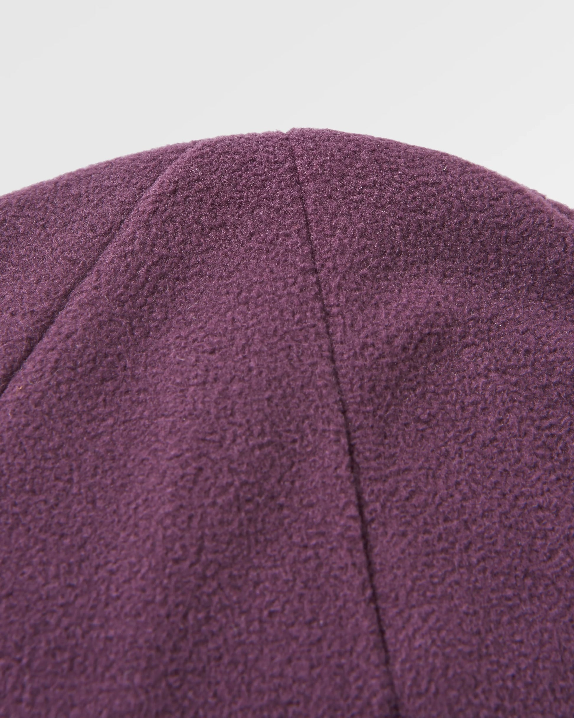 Set Off Recycled Polar Fleece Beanie - Deep Plum/Charcoal