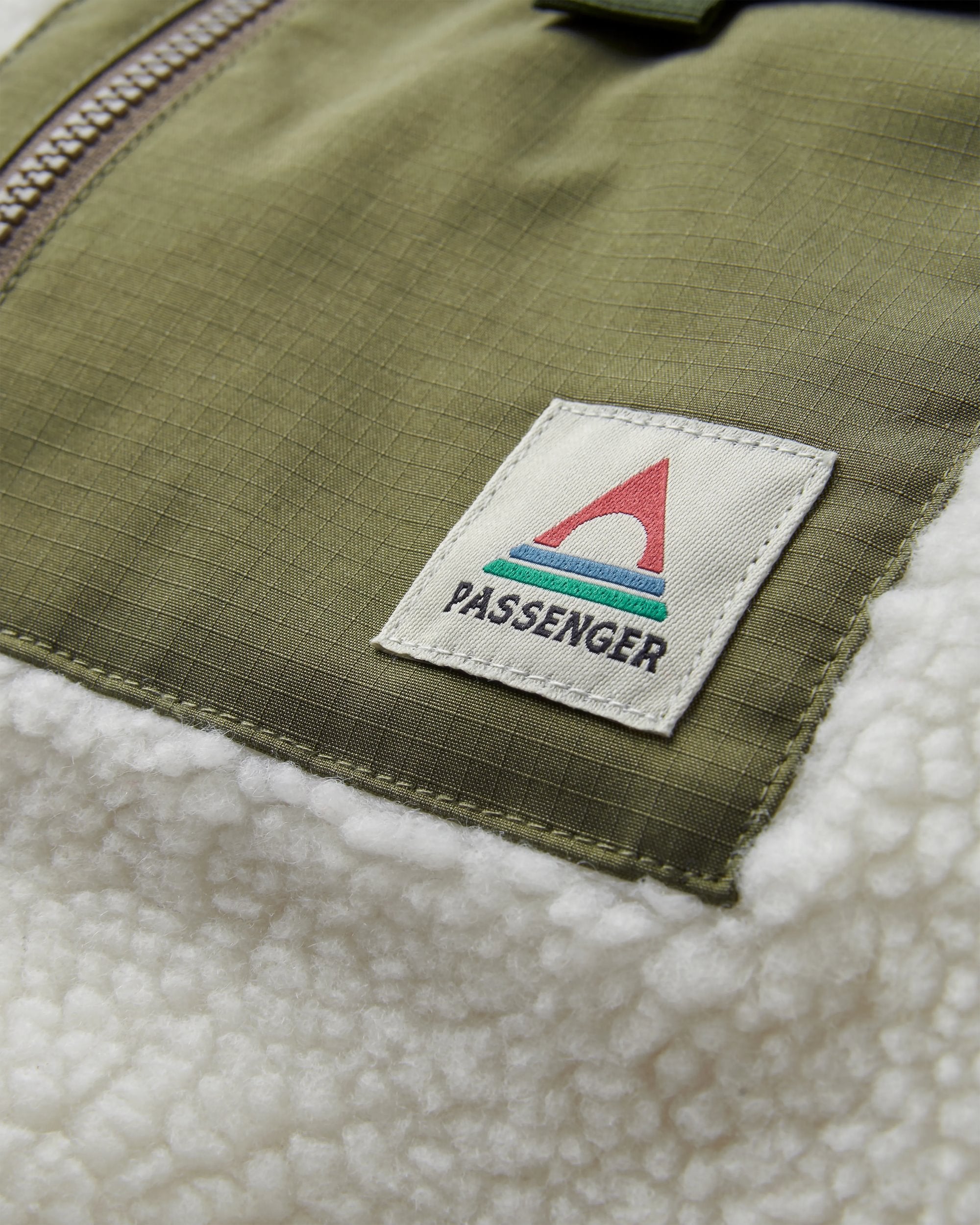 Valiant Deep-Pile Sherpa Fleece - Off White - Flatlay