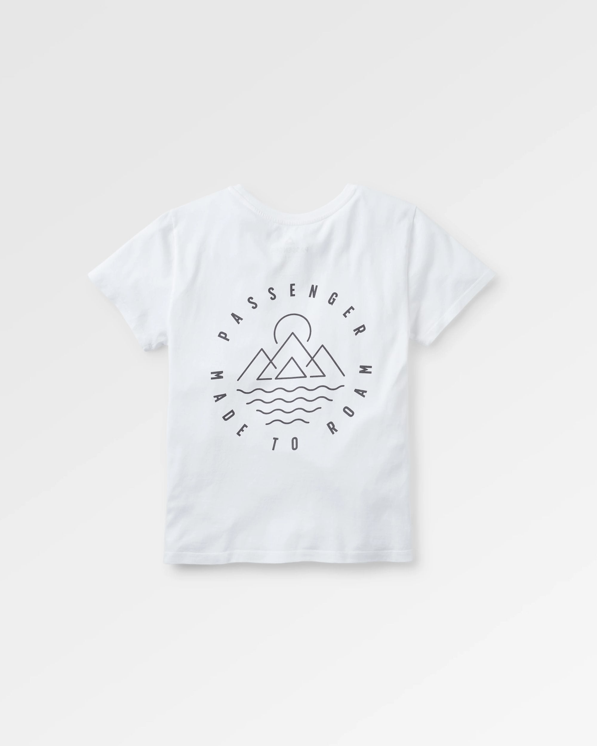 Remote Recycled Cotton T-Shirt - White - Flatlay