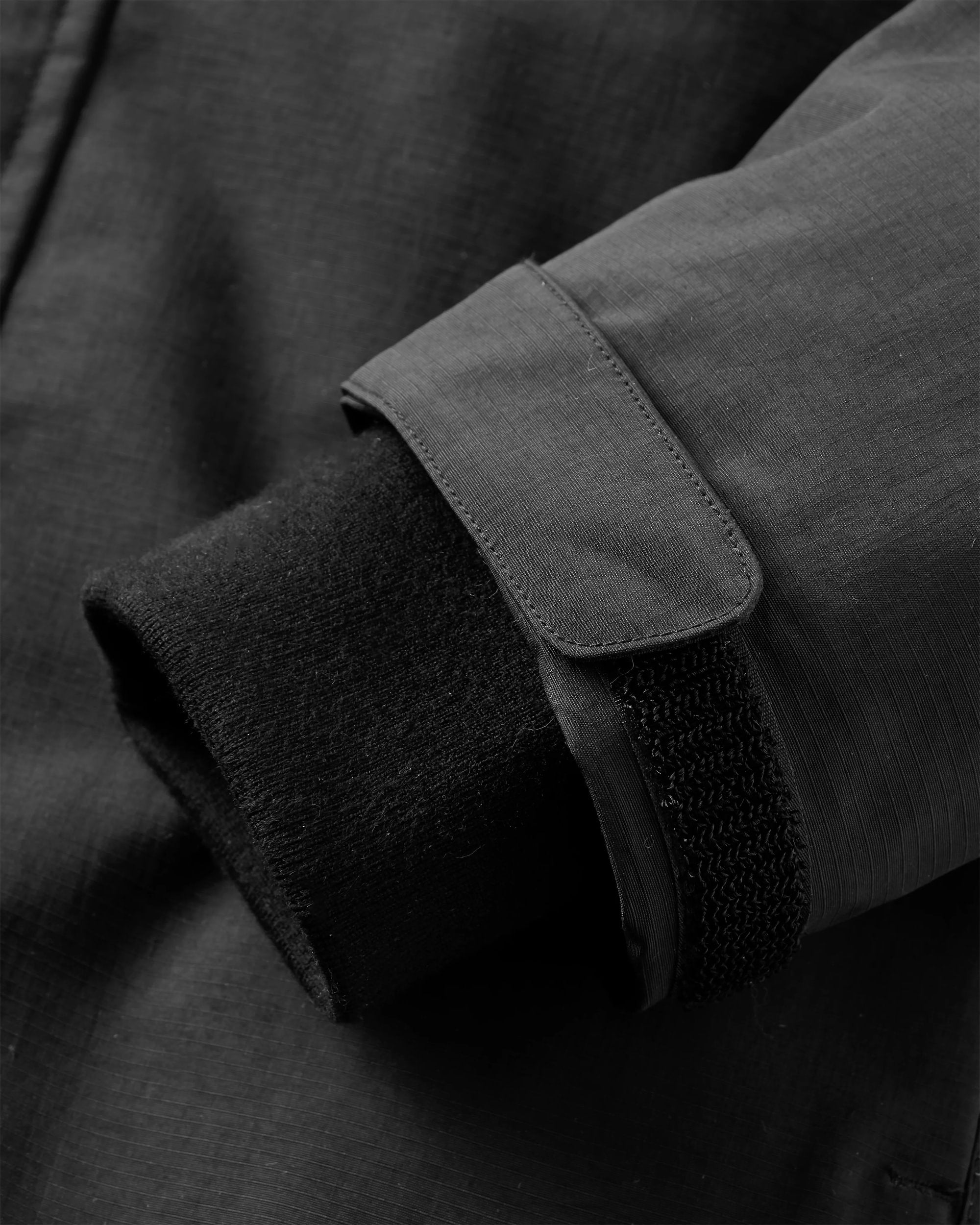 Cloudmont Waterproof Down Parka - Black - Flatlay