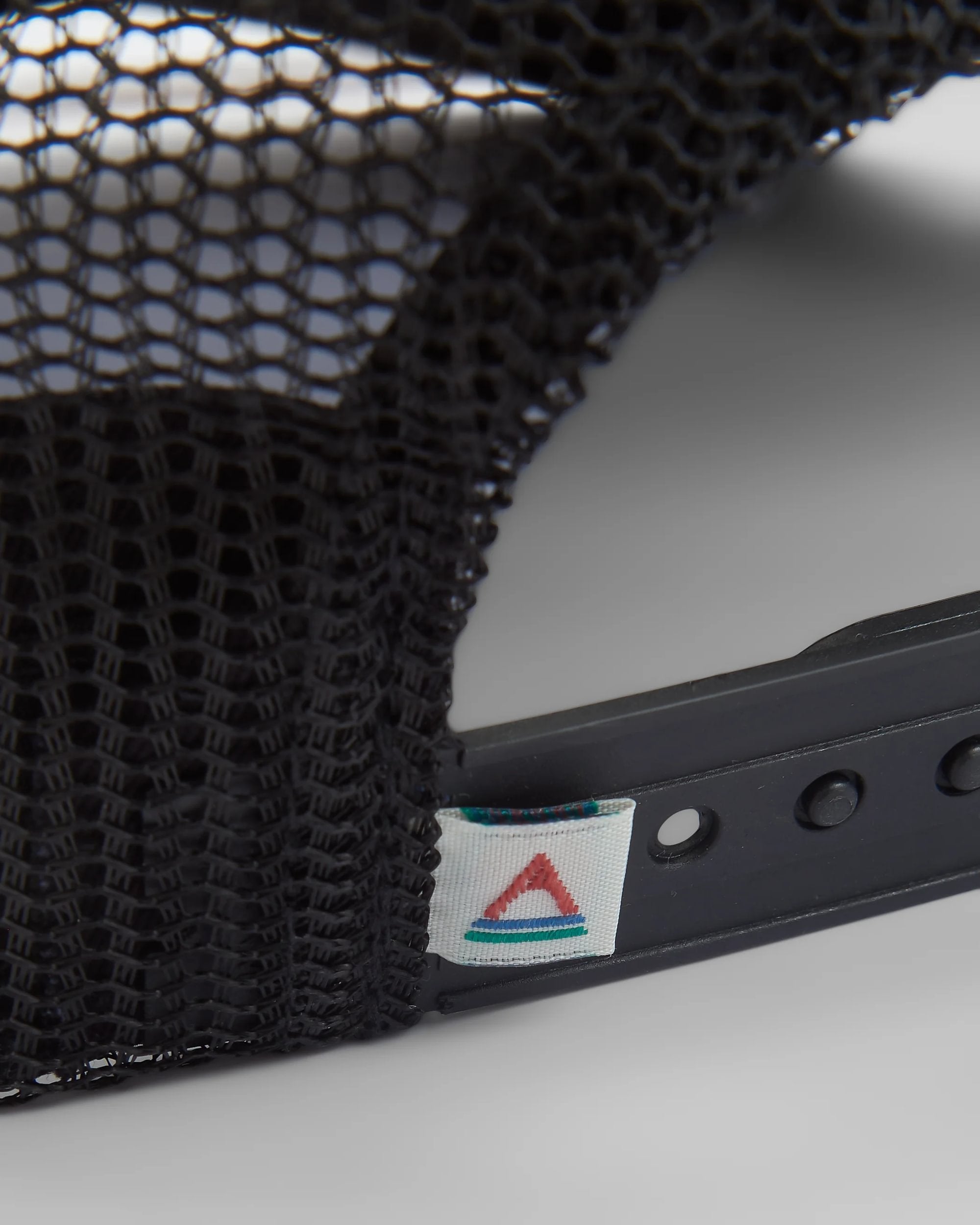 Odyssey Mesh Snapback Cap - Black - Flatlay