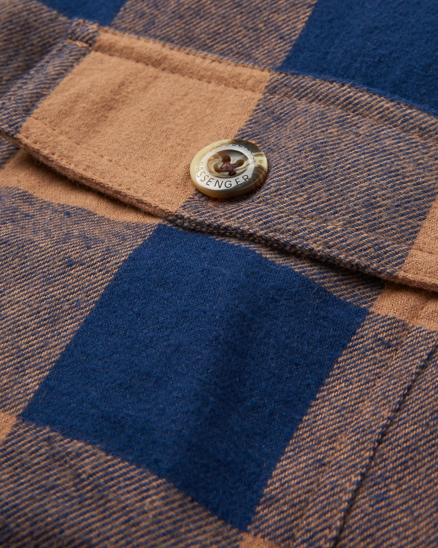 Rustic 2.0 Organic Cotton Shirt - Toffee/Rich Navy Buffalo