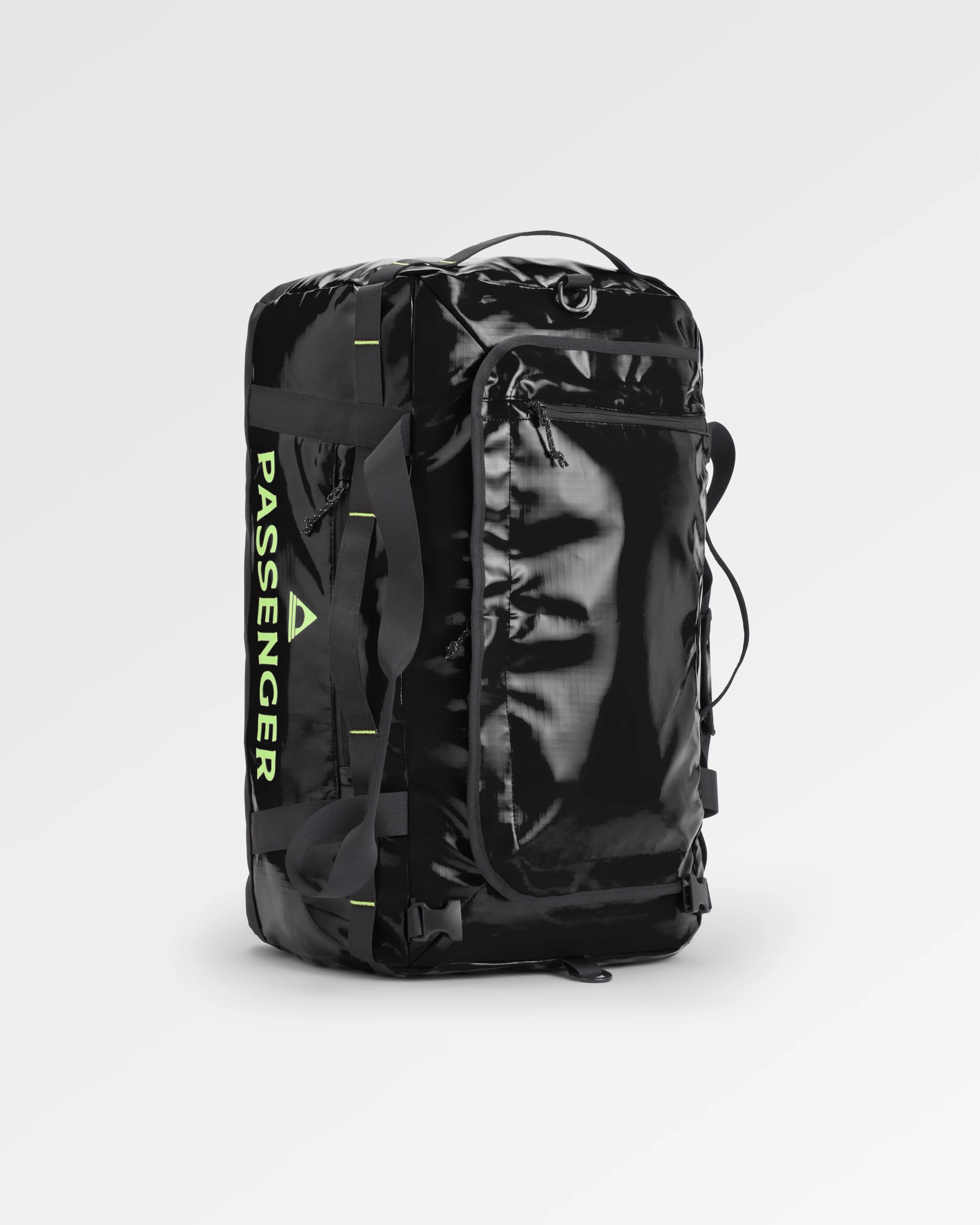 Roamer Recycled 40L Duffel Bag - Black - Flatlay