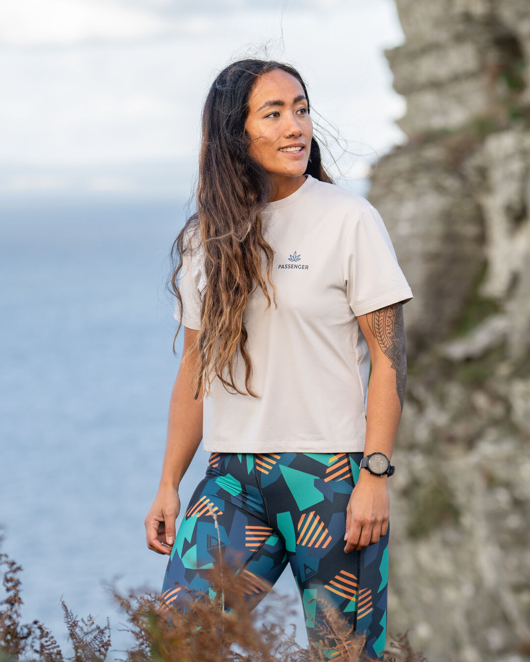 Align Active Recycled T-Shirt - Vintage White - Lifestyle