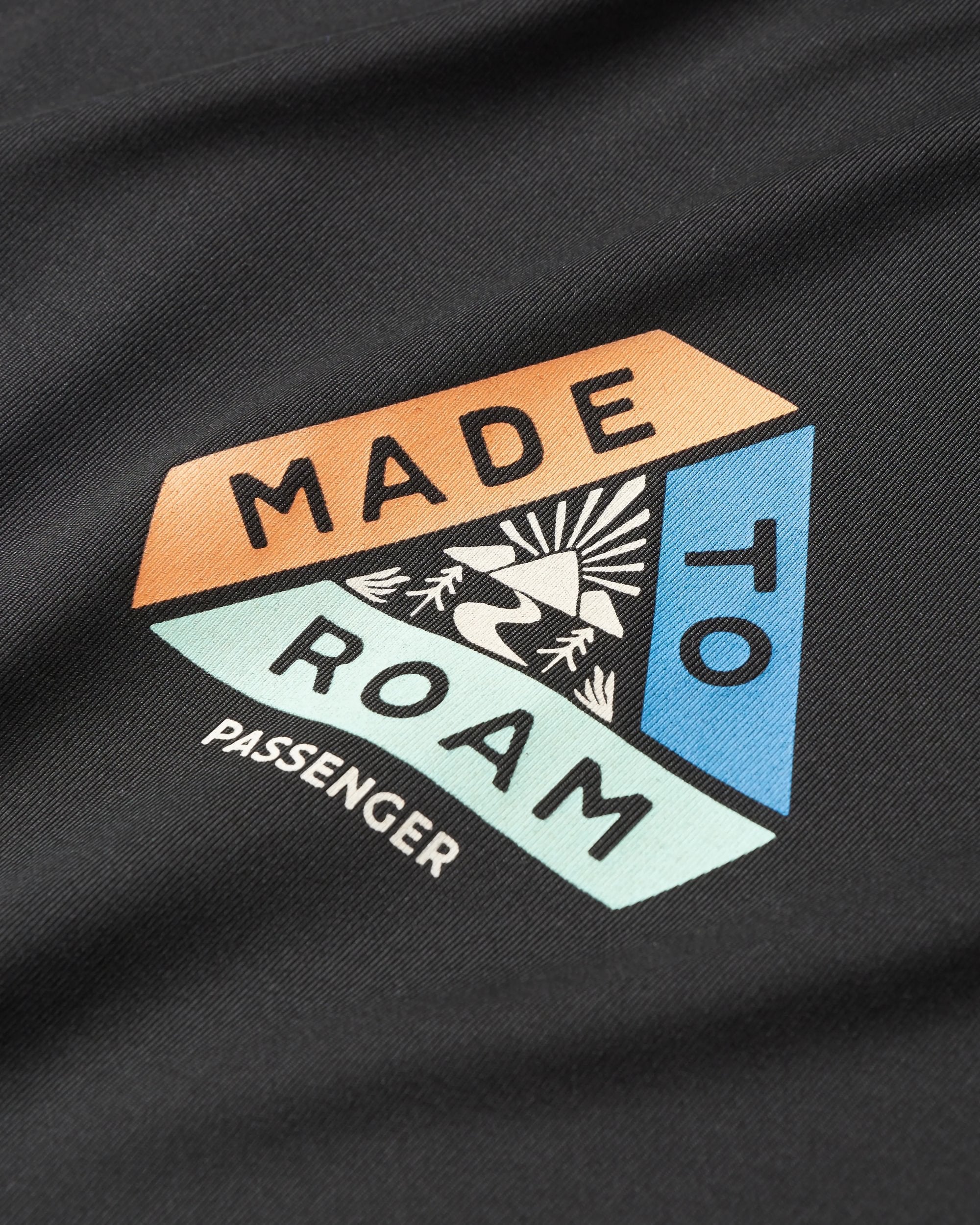 Chakra Tie Back Active Recycled T-Shirt - Black - Flatlay