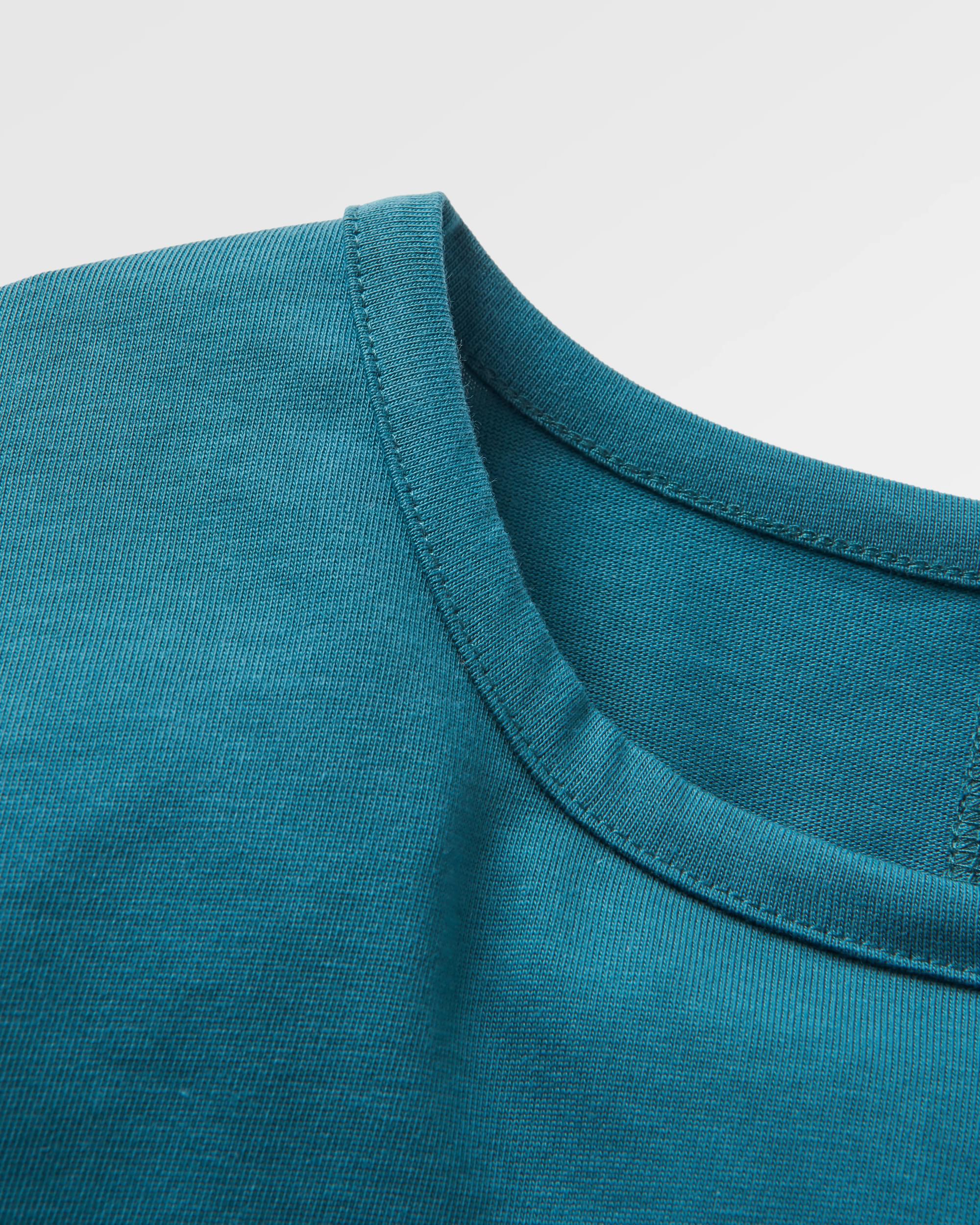 Dream Organic Cotton Oversized LS T-Shirt - Mediterranean - Flatlay