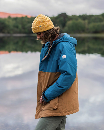 Baltic Recycled Insulated Parka - Toffee/Blue Steel