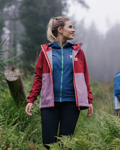 Rainstorm Recycled Waterproof Jacket - Forest Berry/Berry