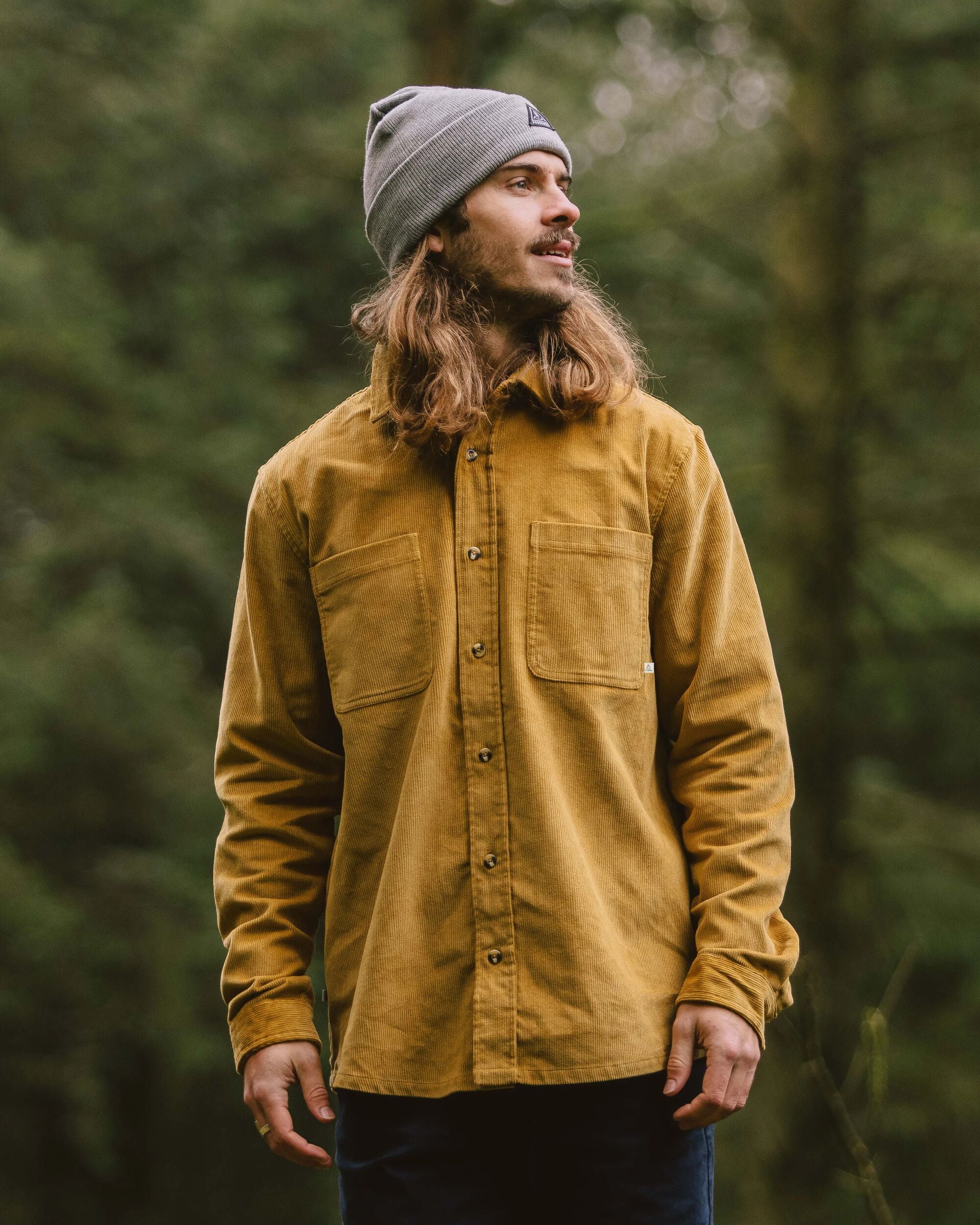Backcountry Cord Shirt - Mustard Gold - Lifestyle