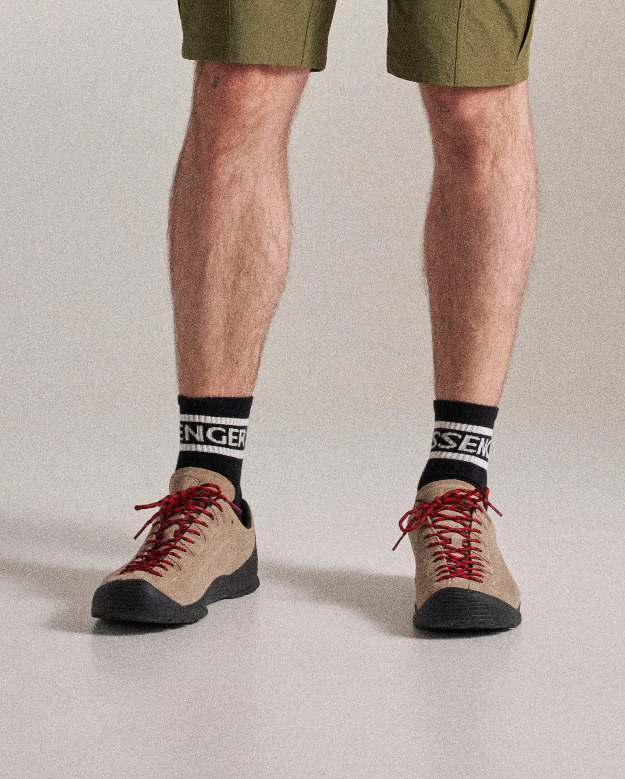 Classic Passenger Crew Socks - Black - Studio Model - Male