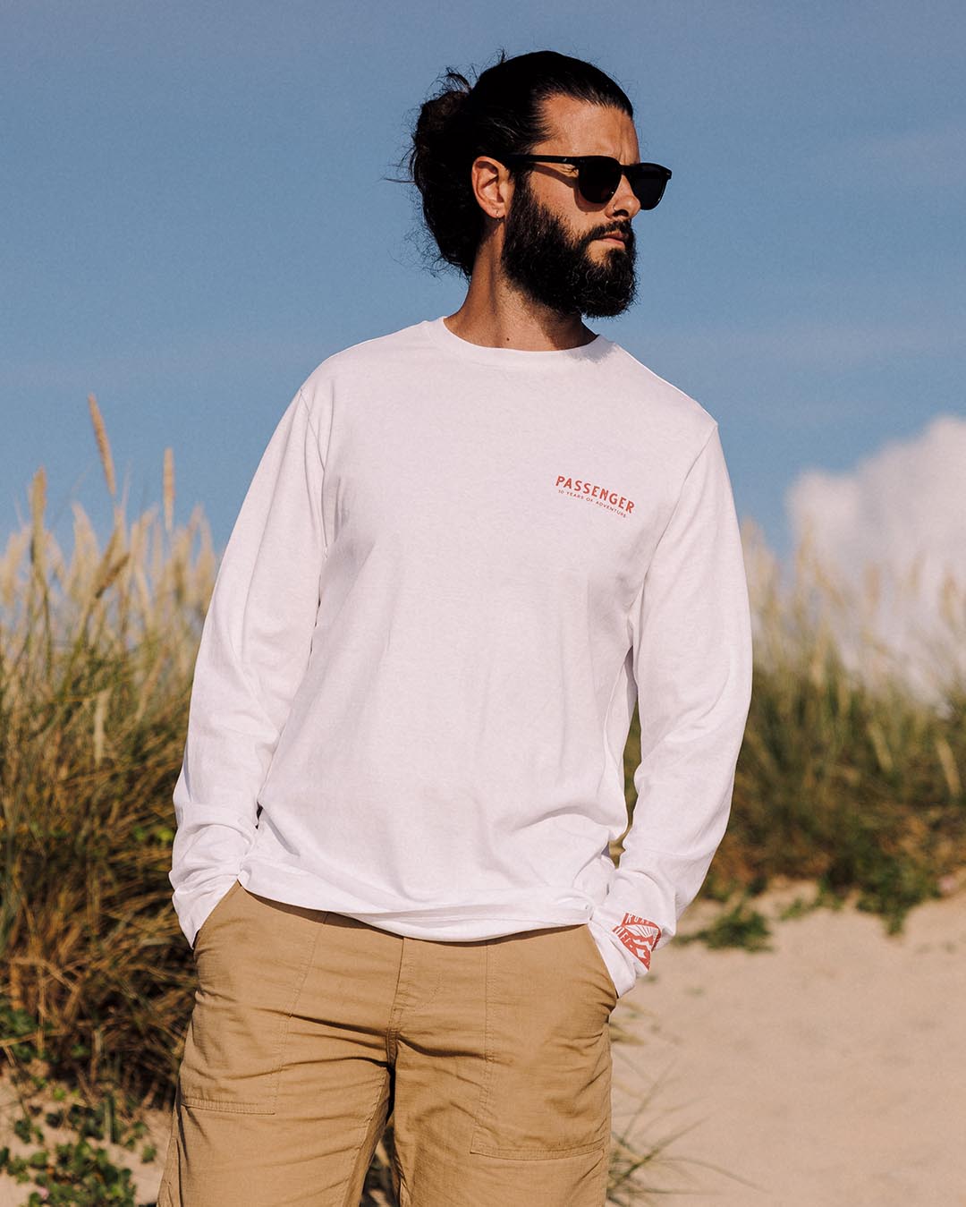 Icon Recycled Cotton Ls T-Shirt - White