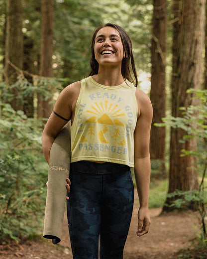 Exhale Active Recycled Vest - Hazy Yellow