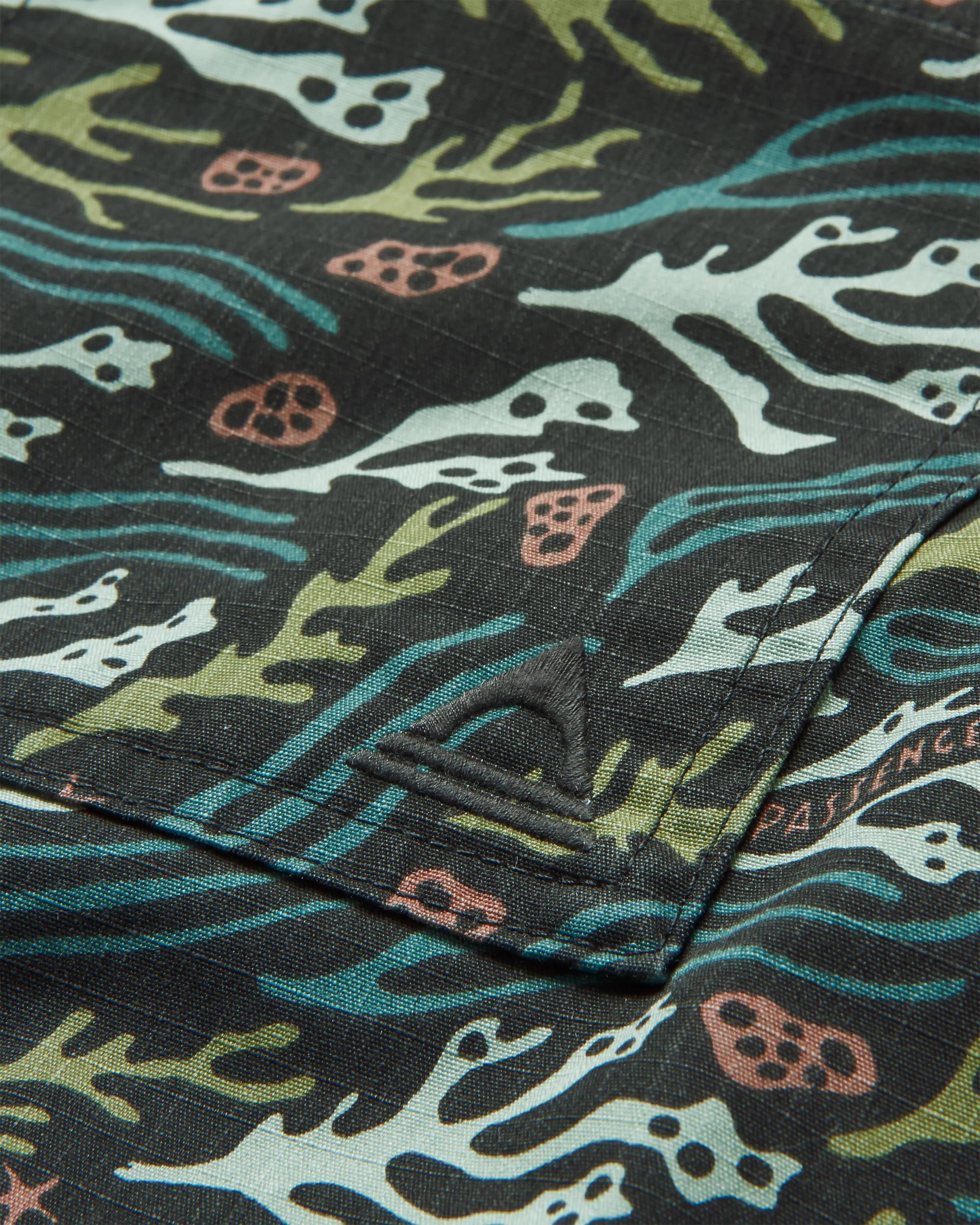 Way Ripstop Short Sleeve Shirt - Ocean Current Black - Flatlay