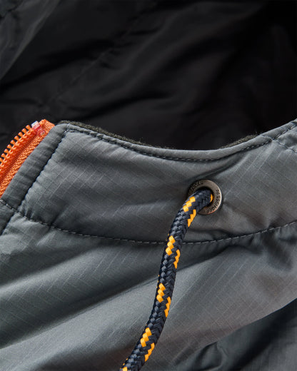 Ocean Recycled Insulated 1/2 Zip Jacket - Ensign Blue - Flatlay