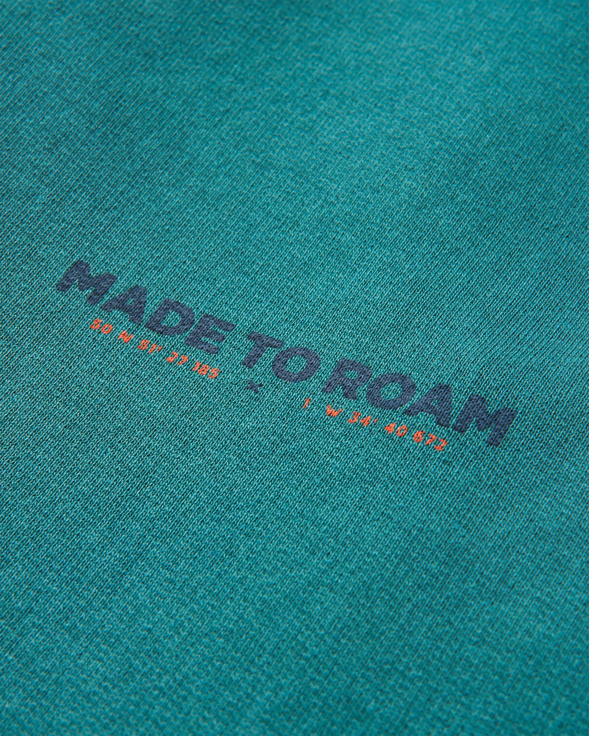 Pace Recycled Cotton Hoodie - Deep Ocean - Flatlay