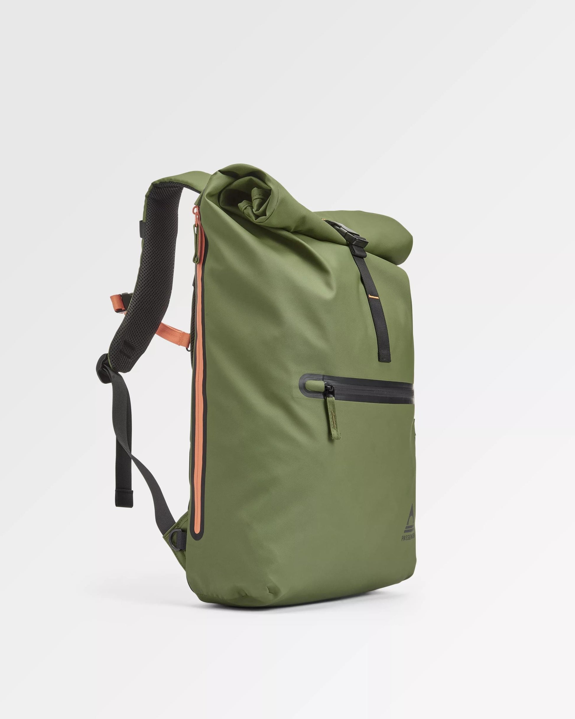 Crossing Roll Top Backpack - True Black/ Khaki