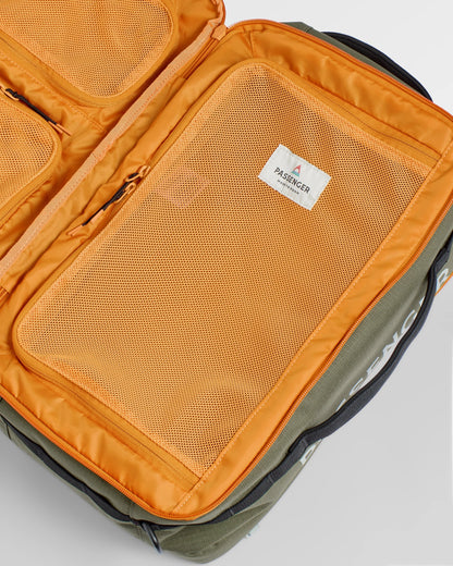 Wayfarer Recycled Backpack Duffel - Khaki - Flatlay