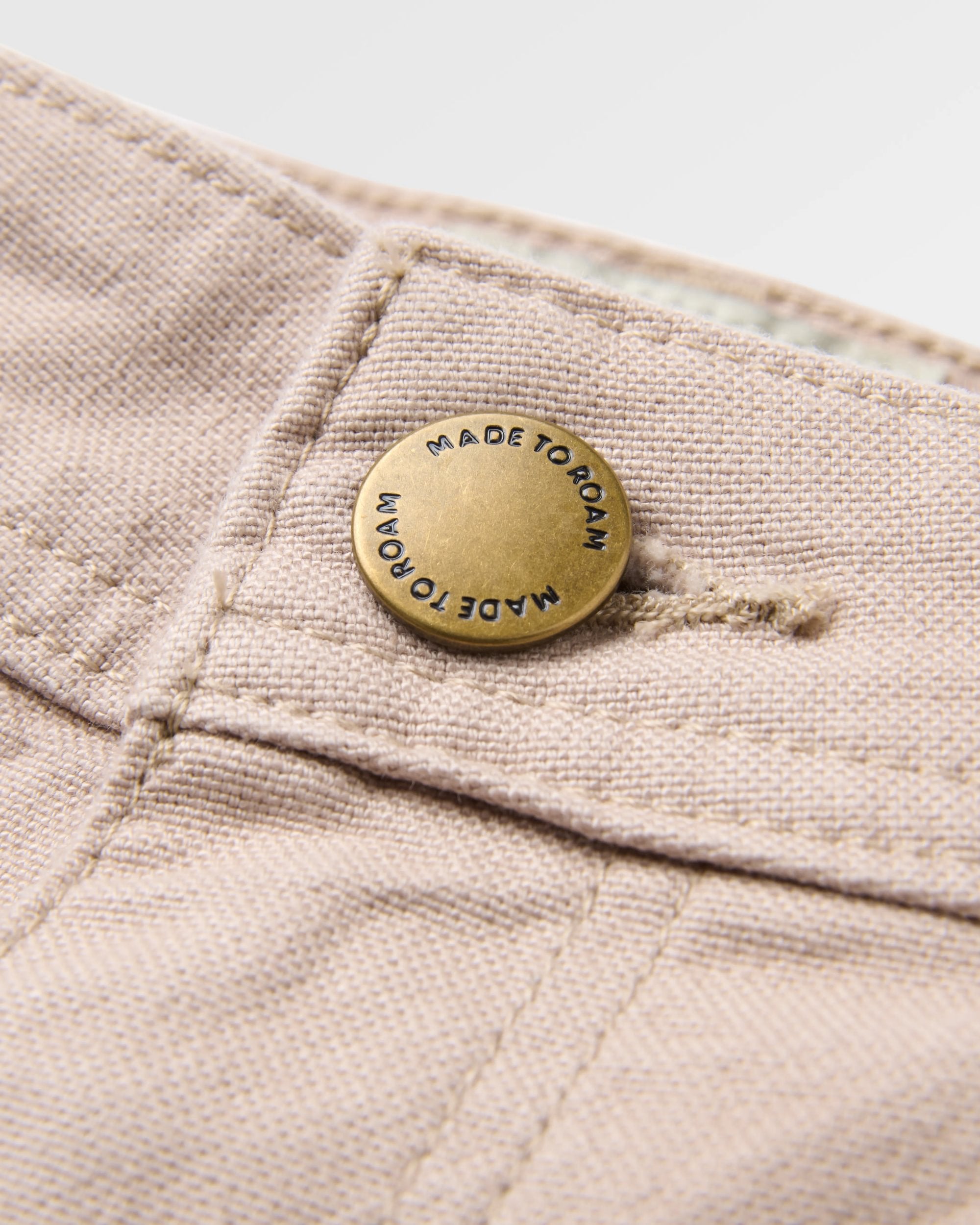 Vantage Organic Cotton Canvas Short - Simply Taupe - Flatlay