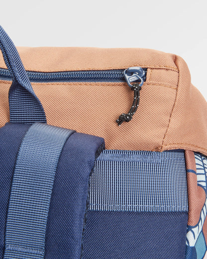 Boondocker Recycled 26L Backpack - Vintage Floral Aqua - Flatlay