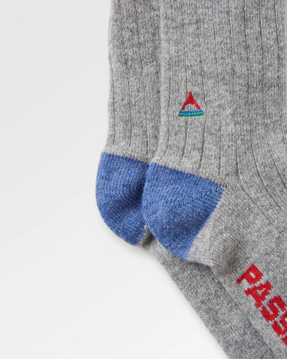 Koa Recycled Crew Socks - Grey Marl