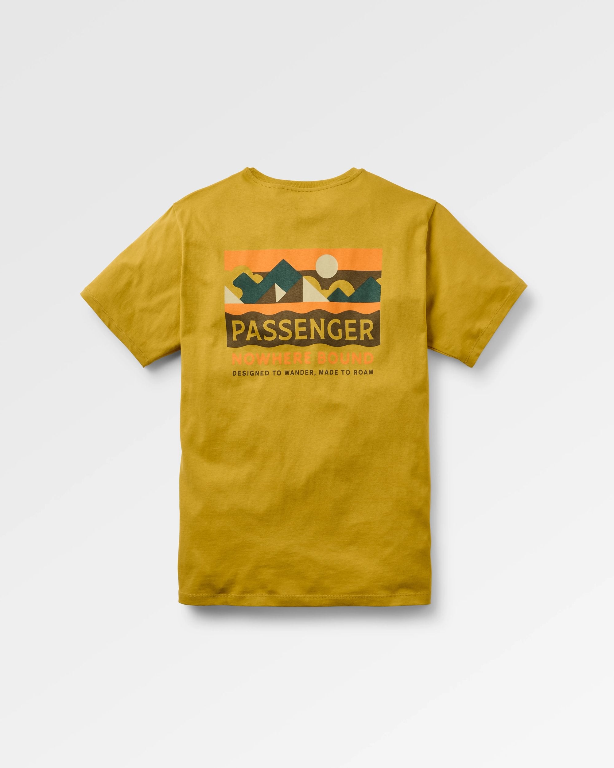 NWB Recycled Cotton T-Shirt - Heritage Yellow - Flatlay
