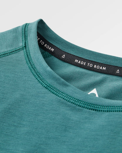 Sedona Drirelease® Recycled Active LS T-Shirt - Deep Ocean - Flatlay