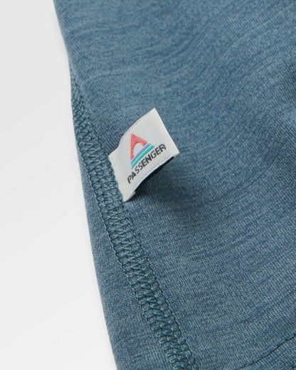 Snowscape Women's Merino Base Layer Top - Storm Grey - Flatlay