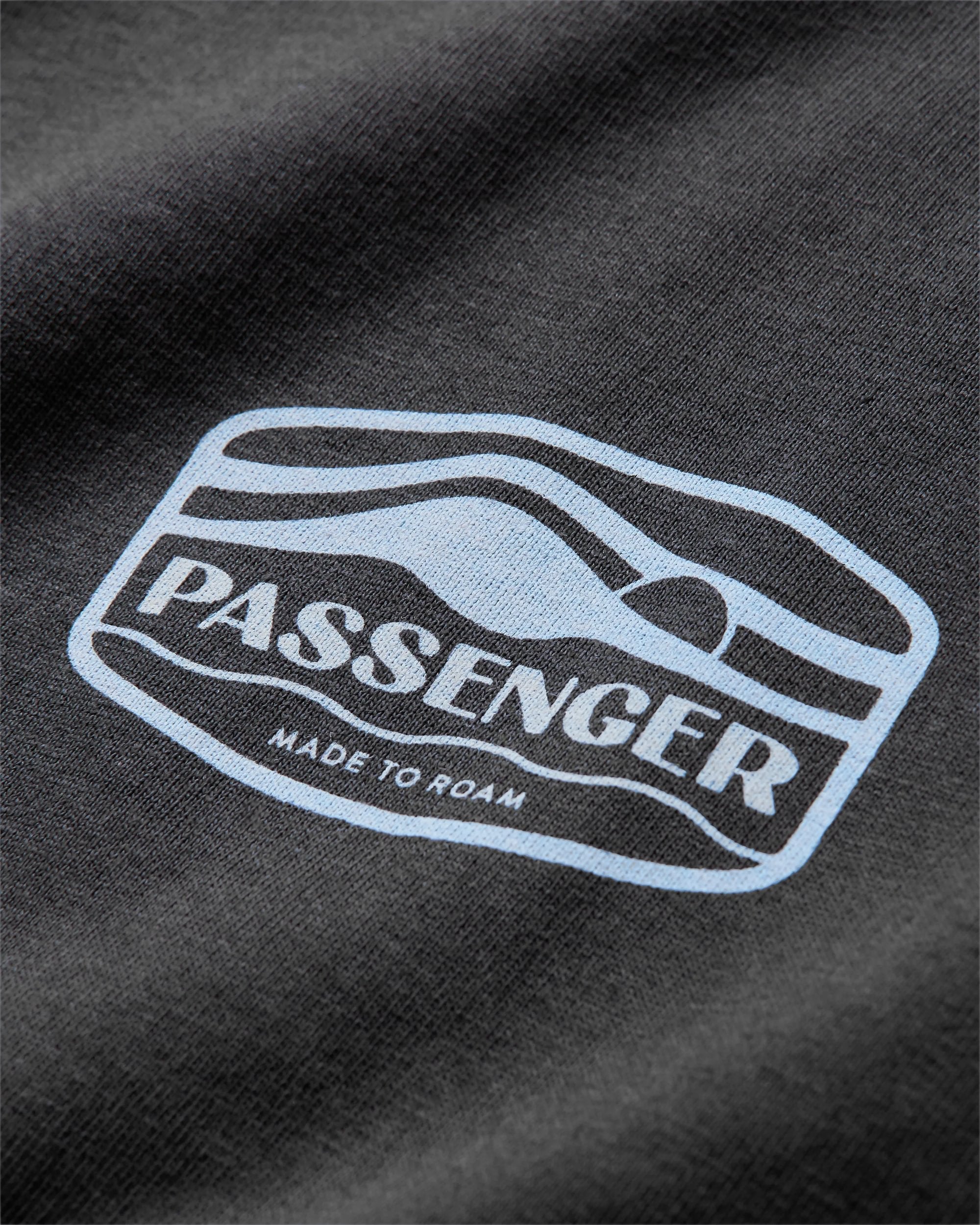 Rambler Recycled Cotton T-Shirt - Black - Flatlay