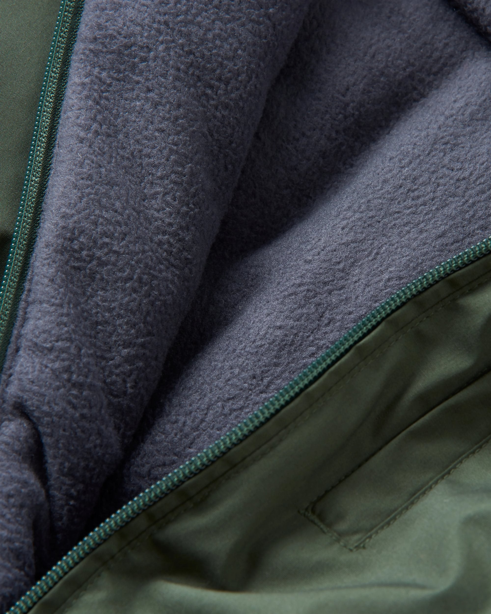 Bundoran Recycled Jacket - Fir Tree - Flatlay