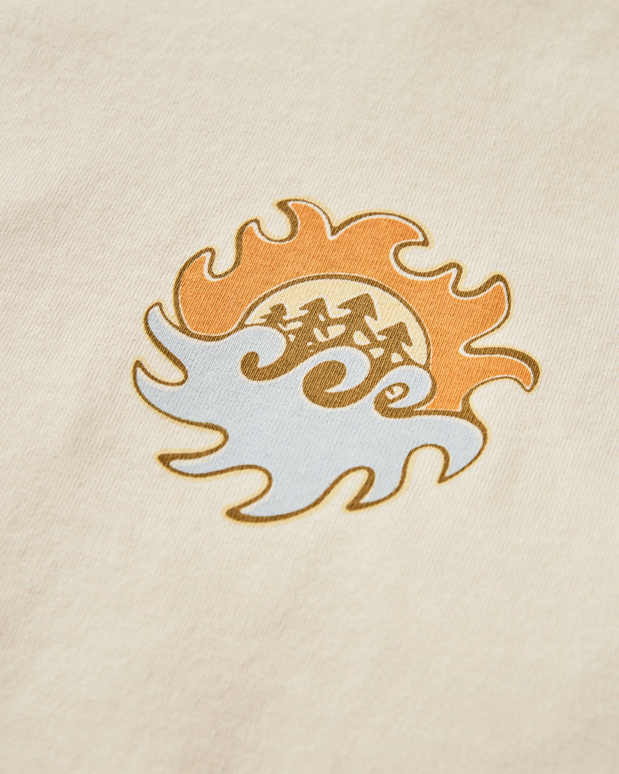 Dune Men's Recycled Cotton T-Shirt - Birch - Flatlay