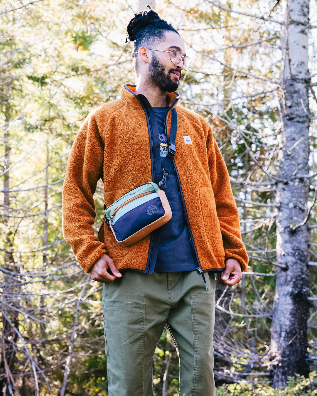 Navigate Hybrid Bike and Hip Pack - Deep Navy/Laurel Green