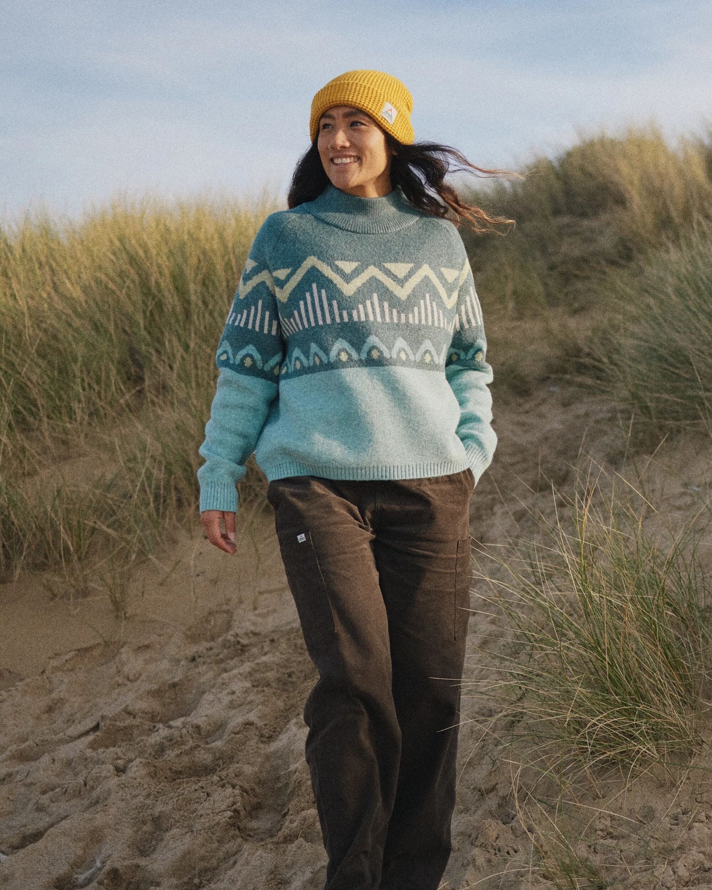 Nettle Recycled Knitted Jumper - Arctic