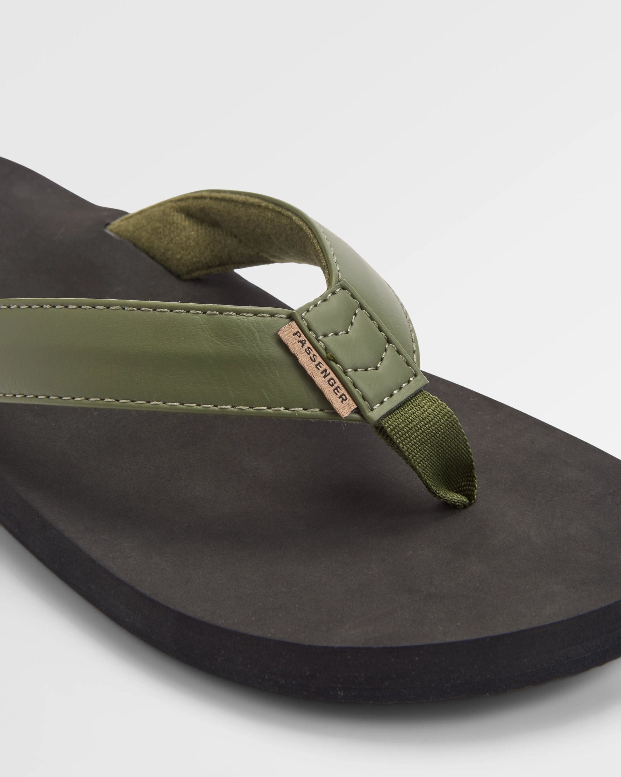 Santos Flip Flop - Khaki - Flatlay