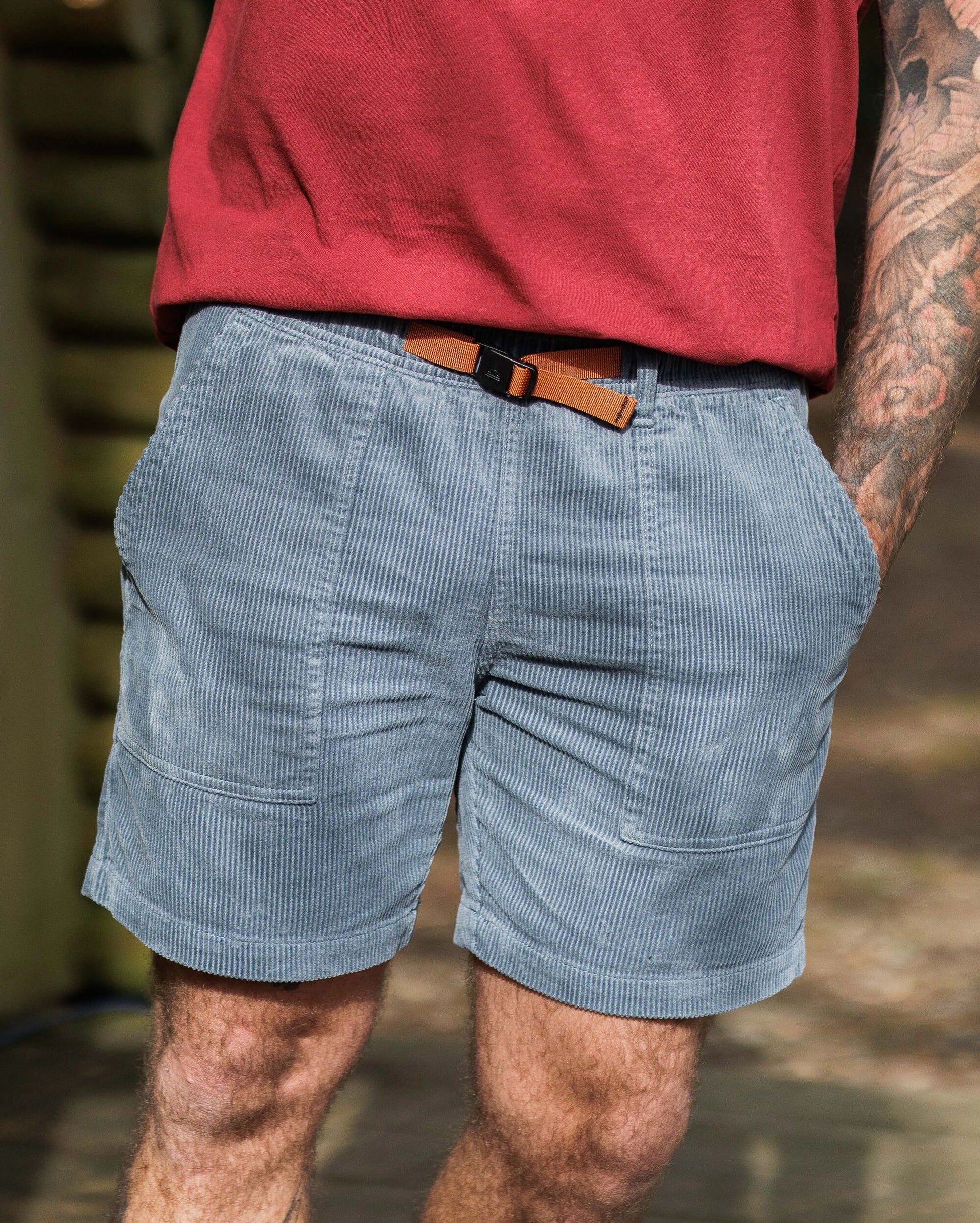 Topanga Cord Shorts - Storm Grey