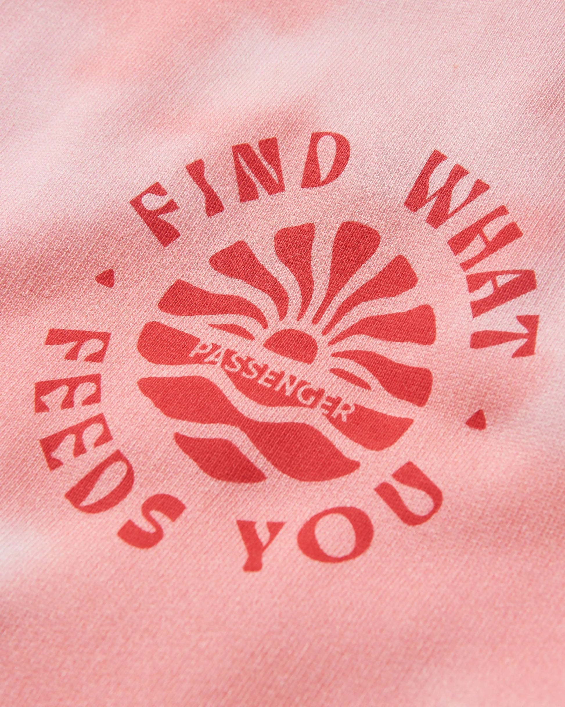 Rediscover Printed Sweatshirt - Tie Dye Shell Pink