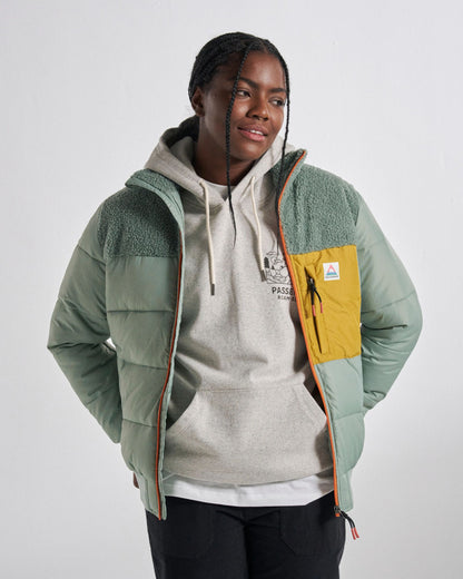 Inspire Recycled Insulated Jacket - Pistachio - Studio Model