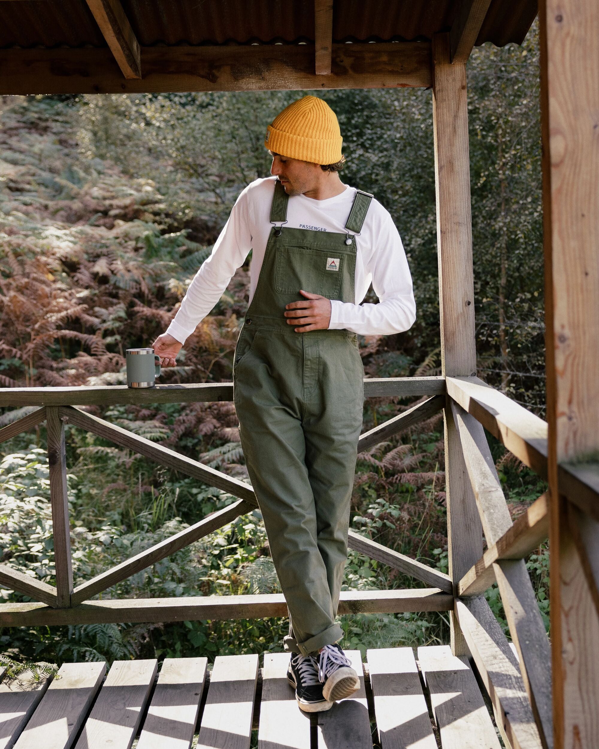 Vantage Organic Cotton Dungaree - Khaki - Lifestyle