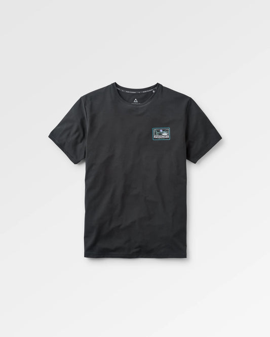 Roamer Men's Recycled Active T-Shirt - Black - Flatlay