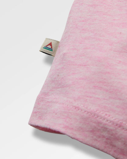 Legacy T-shirt - Pink Haze Marl - Flatlay