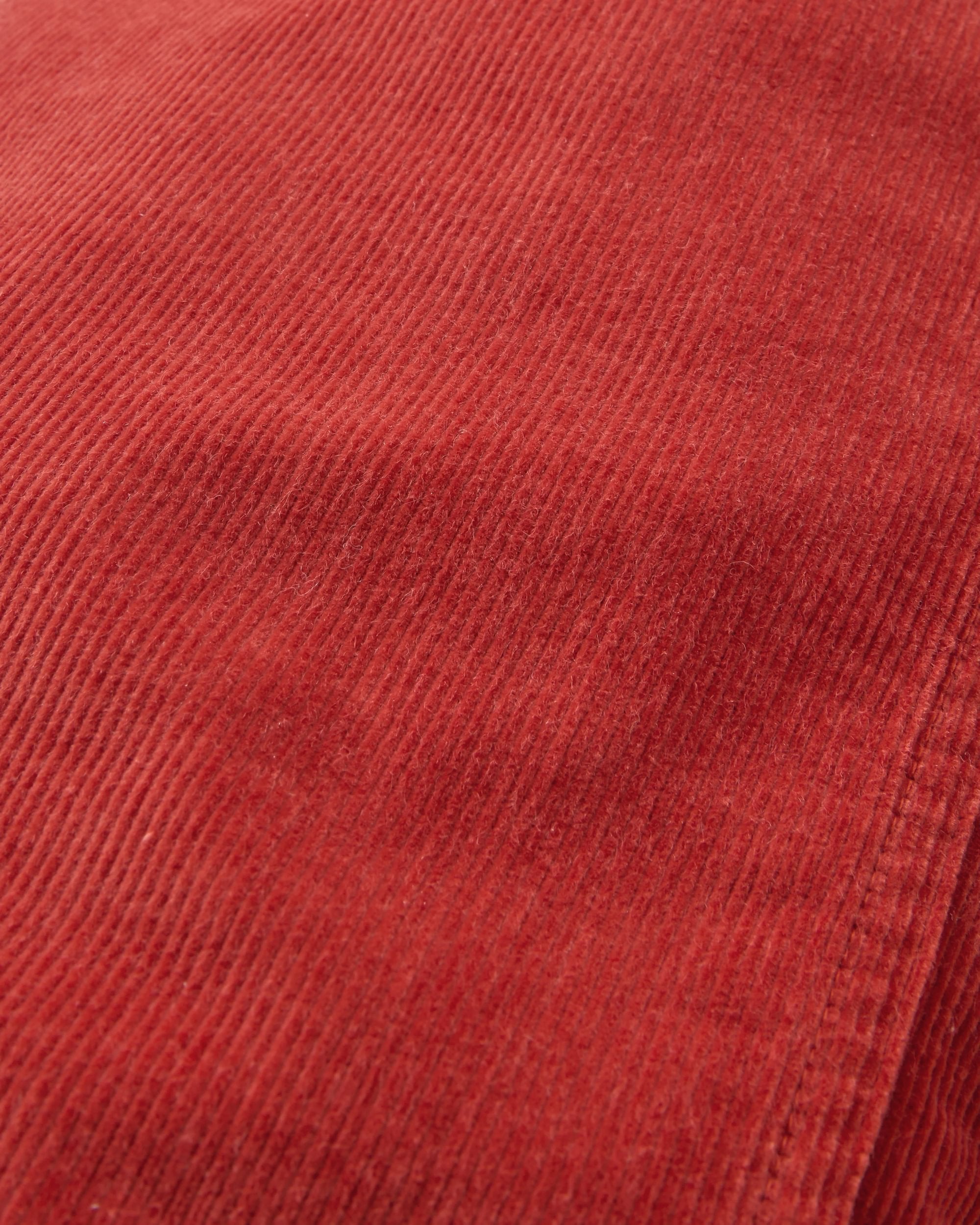 Someday Organic Cotton Corduroy Trouser - Red Ochre - Flatlay