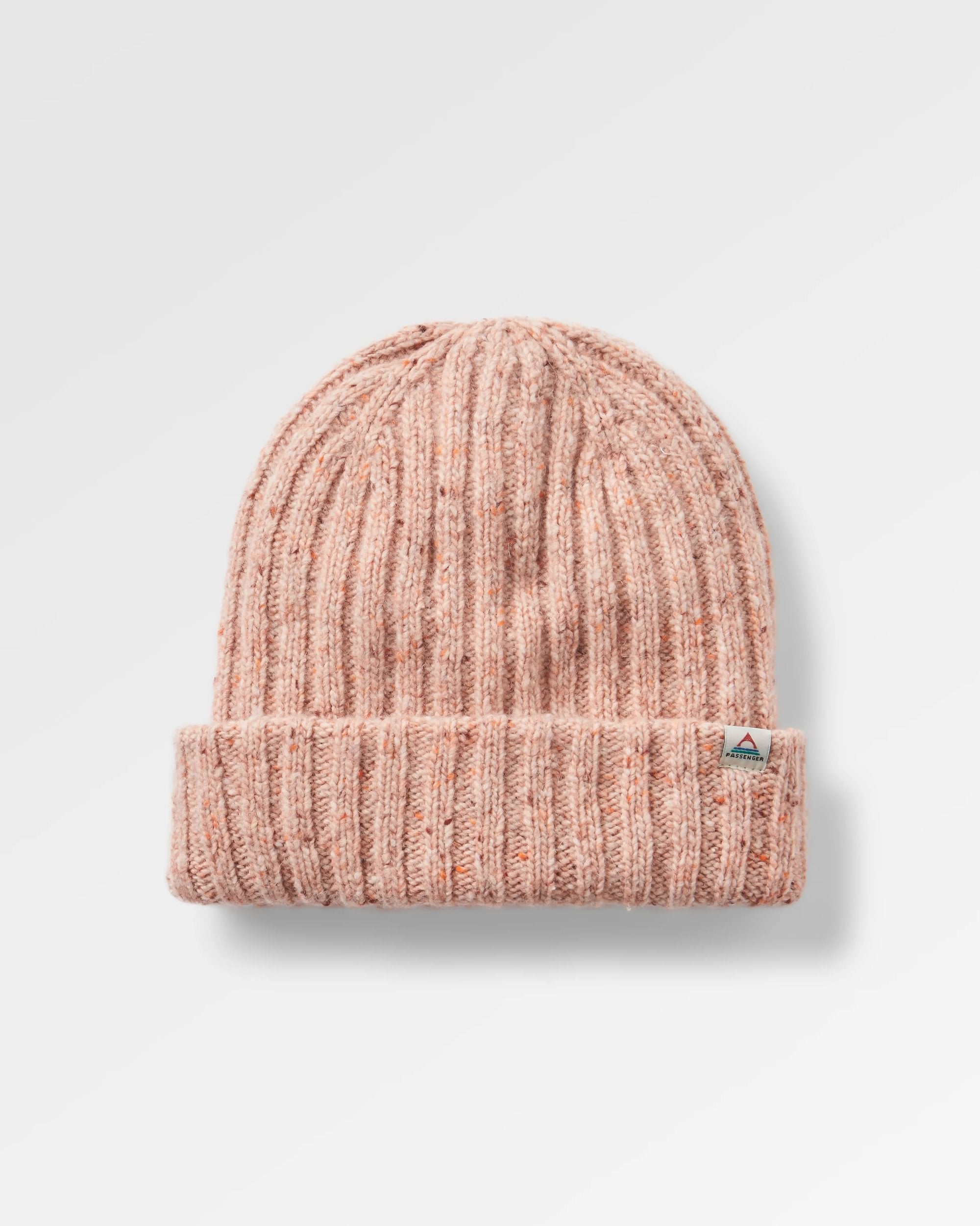 Fisherman Recycled Beanie - Blush - Flatlay