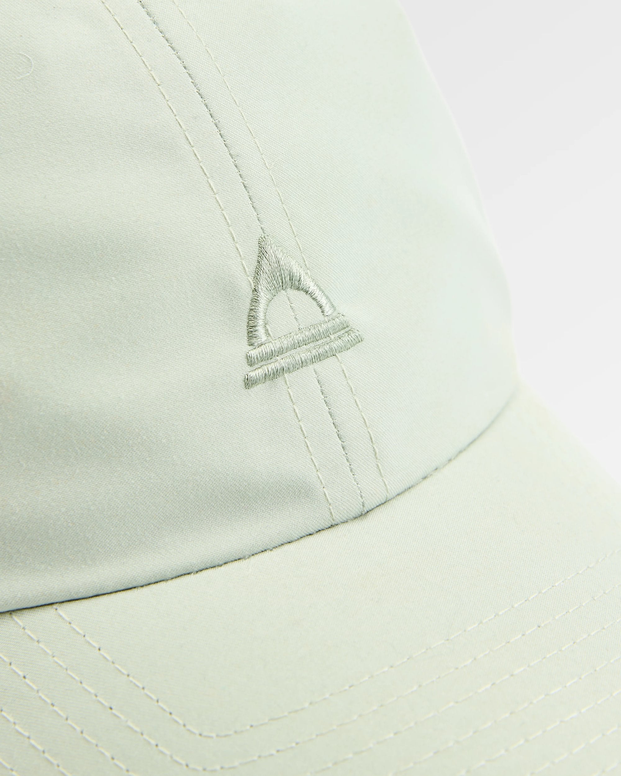 Classic Light Recycled 6 Panel Cap - Pistachio - Flatlay