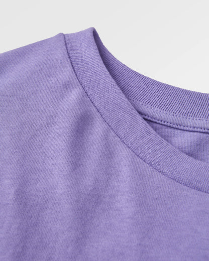 Classic Recycled Cotton T-Shirt - Retro Purple - Flatlay