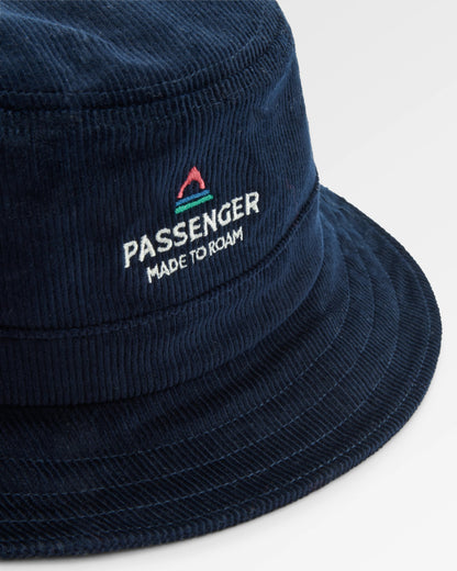 Forest Recycled Cord Bucket Hat - Deep Navy - Flatlay