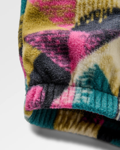 Ace Recycled Polar Fleece Dungarees - Mosaic Mountain Charcoal - Flatlay