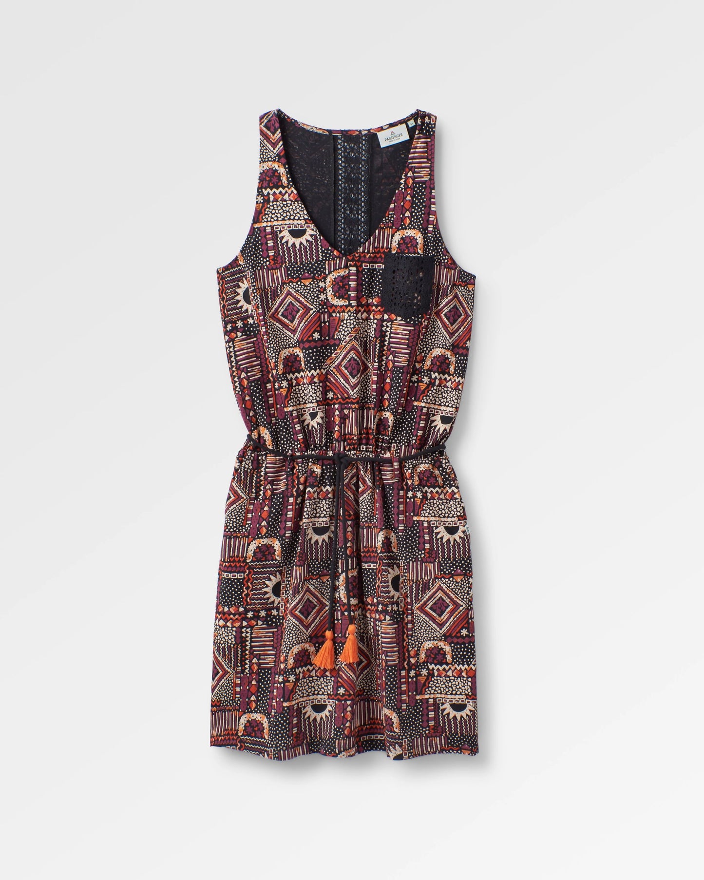 Rivergate Recycled Cotton Dress - Vintage Patchwork Black/Multi
