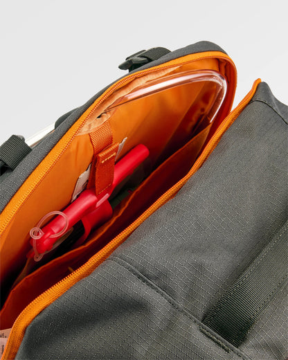 Atlas Recycled Backpack Duffel - Black - Flatlay